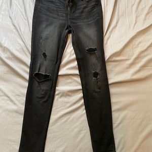 Hollister Ripped Black Skinny Jeans